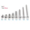 200Pcs M3 Flat Head Phillips Self Tapping Screw Combination Set,