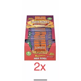 Lowrey's 2 pack_ Lowrey's Microwave Pork Rinds, ( Hot and Spicy ) 1.75 oz, - 18 Count