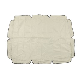 Waterproof Outdoor Swing Canopy Replacement 420D Silver Coated Oxford Fabric Swing Chair Canopy for Outdoor Garden Patio Beige