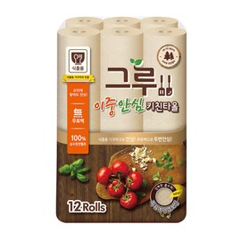 Samjeong Pulp Samjeong Living Kitchen Towel Pulp 120 sheets, 12 rolls, 1 pack / 삼정펄프 삼정 리빙 키친타올 펄프 120매 12롤 1팩