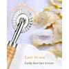 ZAMXHUG Toothed Pastry Wheel with Single Blade - 1 Piece