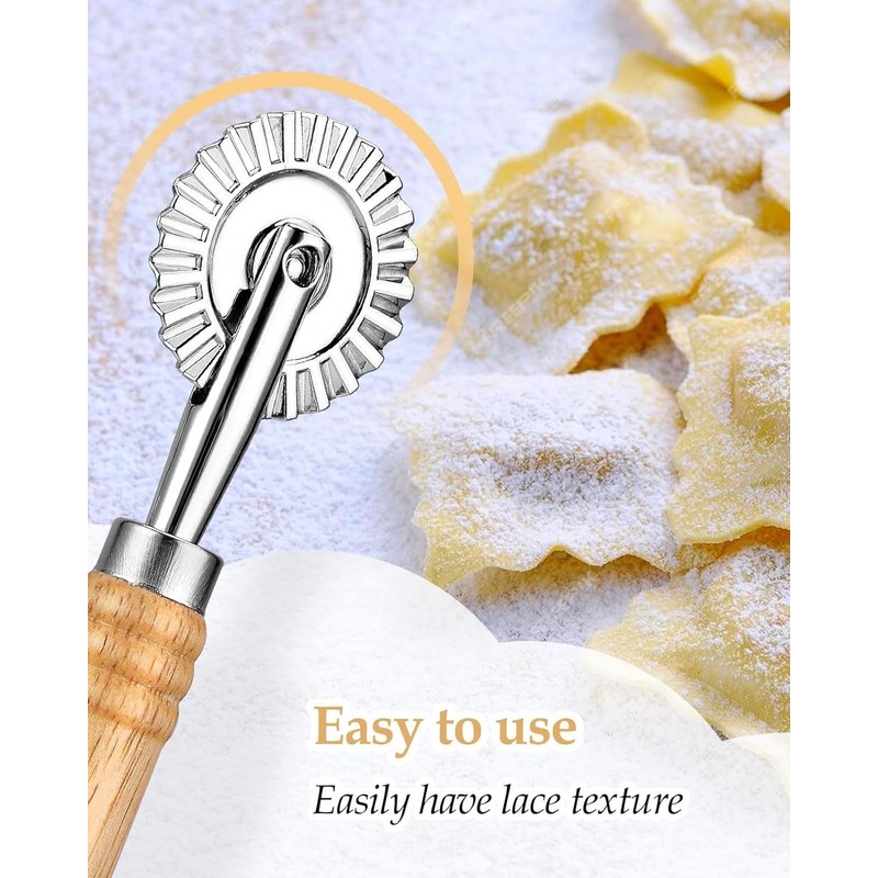 ZAMXHUG Toothed Pastry Wheel with Single Blade - 1 Piece