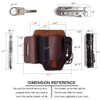 Gentlestache Multitool Sheath for Belt, Leather EDC Pocket Organizer for