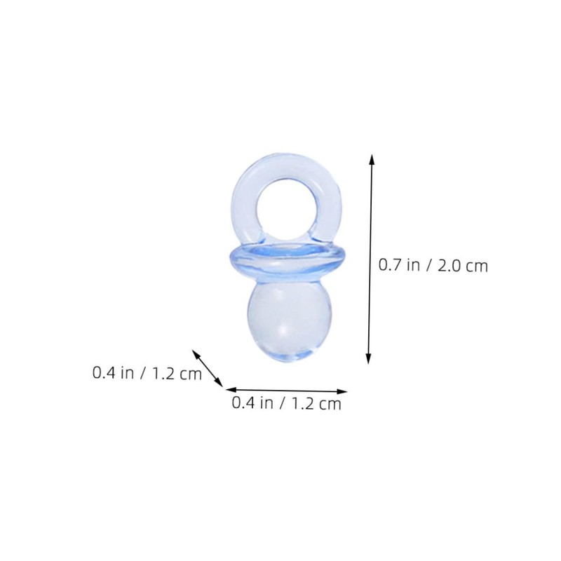 CORHAD 150 pcs Mini Clear Pacifiers Acrylic Pacifiers for Shower
