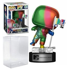 FunK0Protector Moon Person Pride Pop #18 M T V: Pride Vinyl Figure (Bundled with EcoTek Protector to Protect Display Box), 3.75 inches