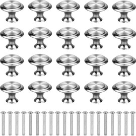 20 Pieces 30mm Cabinet Knobs, Round Mushroom Drawer Knobs Handles for Kitchen Cabinet Drawer Wardrobe Furniture