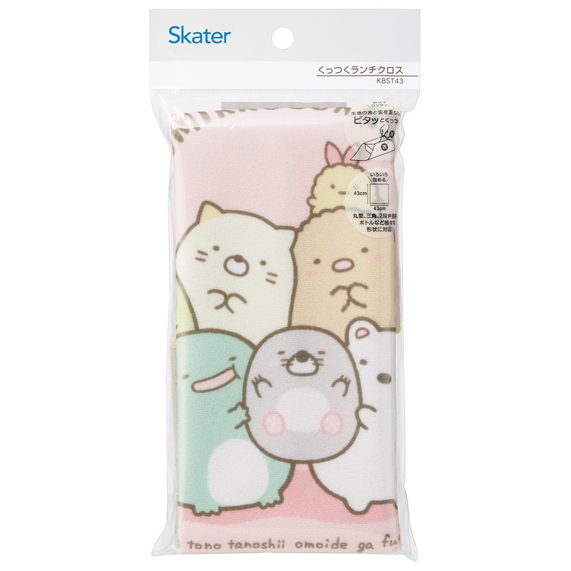 Skater KBST43 Sticky Lunch Cloth, Easy to Ties, Sumikko Gurashi,