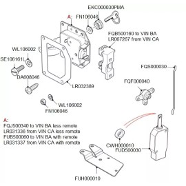 Britpart LAND ROVER DEFENDER 2012  ON STATION WAGON SAFARI REAR END DOOR TAILGATE LATCH
