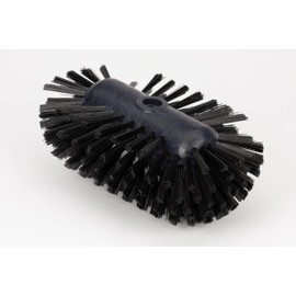 SPARTA Tank and Kettle Scrub Brush Heavy-Duty Tile Brush, Color-Coded and Handle Compatible (Sold Separately) for Optimal Access In Spacious Containers, Plastic, 5.5 X 9.5 Inches, Black
