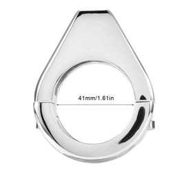 Indicator Light, Motorcycle Indicator Holder, Aluminium Alloy Motorcycle Modified Indicator Light Mounting Bracket 41 mm Fork Clamps (Silver), silver