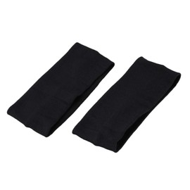 Iunipusy 2 Pieces Fashion Women Cotton Yoga Headband Sports Sweat Lady Headband Popular Women Hair Accessories Black