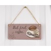 Plywood Coffee Lover Hanging Sign, Kitchen Decor with Full Colour