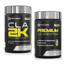 Forzagen Premium Series L-carnitina + Cla-2k 120 Caps | Termogénico Sin sabor