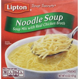 Lipton Soup Secrets Noodle Soup with Real Chicken Broth, 4.5 Ounce (Pack of 5)