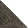 King & Priory Olive Herringbone Pocket Square, Green