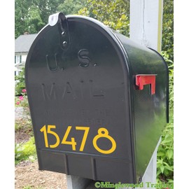2 Sets of 2.5" Custom Mailbox Numbers - Vinyl Die Cut Decals