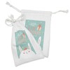 Lunarable Easter Fabric Pouch Set of 2, Hip Hop Hooray