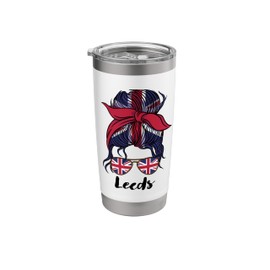 Leeds Girl, Leeds Mom, British Flag UK Stainless Steel Insulated Tumbler