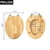 Toilet Seat, Solid Wood, Rubber Wood, High Gloss Finish, PIKLiDS
