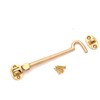 Infinity Decor Cabin Hook and Eye Solid Brass - Silent