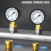 MEANLIN Measuring Pressure Gauge, 0-160 PSI, 2" Dial Face, 1/8"