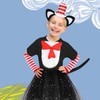 5 Pcs Cat Costume Set Include Hat Headband,Oversized Bowtie with