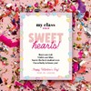 Valentine Candy Hearts Letterhead / 50 Sheets / 8.5" x