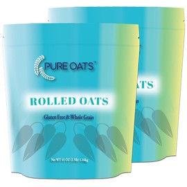 PureOats Gluten Free Rolled Oats, Whole Grain, 41 oz Bags (CASE2)
