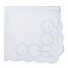 Laura Ashley 05601197 Handkerchief Embroidery Handkerchief, Women's, Small Flower Pattern,