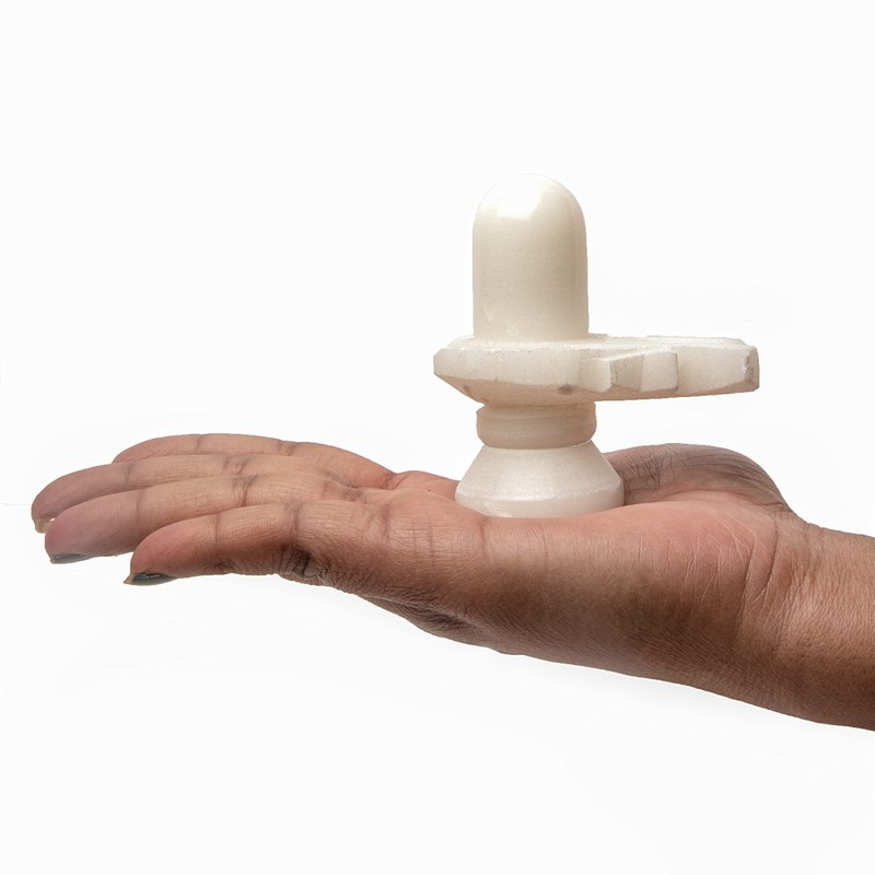 Wonder Care Marble Stone Shiva Lingam Statue Shiva Statue Handcrafted
