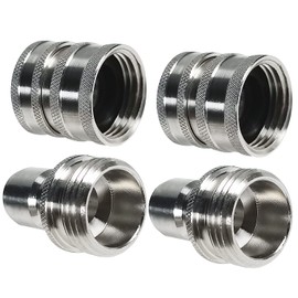 YAMATIC Stainless Steel Garden Hose Quick Connect Water Hose Fittings - 3/4" Thread - Durability and Leak Free Upgrade