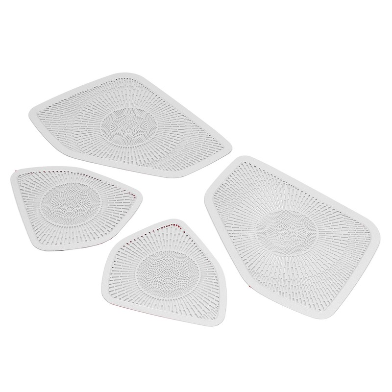 Car Door Speaker Cover Stainless Steel Speaker Grille Trim Replacement