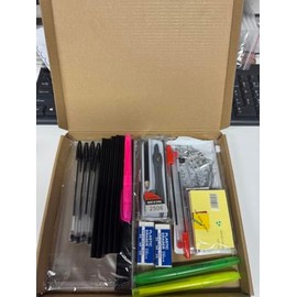 GOTRUST 24pcs Compass Maths Set, Protractor and Compass Set, Stationery Geometry Set, Mathematical Sets for Secondary School Exams, Back To School Stationery Kit