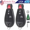 Unbranded 2 Remote Key Fob for 2014 2015 2016 2017 2018 2019 Jeep Cherokee 4Button GQ4-53T
