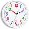 Lantoo Silent Kids Wall Clock – Non-Ticking, Battery-Powered, Ideal for