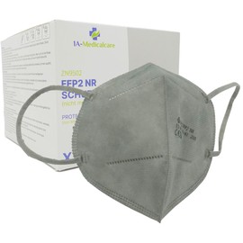 1A-Medicalcare 20 x FFP2 Respirator Masks, CE 2834 Certified, Individual Packaging in PE Bags, 5-Layers, Includes Ear Relief Clips, Breathable and Comfortable to Wear