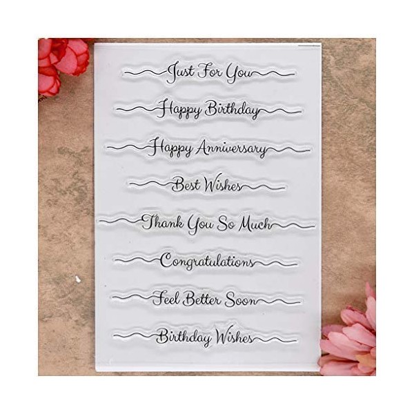 Kwan Crafts Words Just for You Happy Birthday Best Wishes