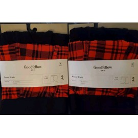 Goodfellow LOT OF 2 Goodfellow & Co Boxer Briefs 2pk Soft Stretch Tag Free Size M 32/34 NWT