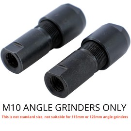 KATSU Tools Angle Grinder Attachment Adapter Converter 2 Pieces Set M10 to 3mm and 6mm Mini Chuck Shank Rotary Tool Conversion Tool for Grinding Polishing Carving