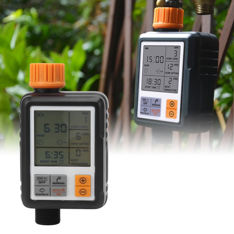 Water Timer Programmable Delay Manual Watering Automatic Irrigation Controller System