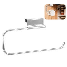 Cabinet Door Paper Towel Holder, 12.4 Inches RV Paper Towel Holder Papers Towels Rack Under Sink Papers Towels Storage and Dispenser for Kitchen Bathroom Laundry Room