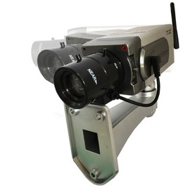 Premium Square Dummy CCTV Camera with Motion-Sensing Pan Feature Dummy