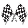 Checkered Flags Racing Vinyl Sticker - Car Window Bumper Laptop - Select Size