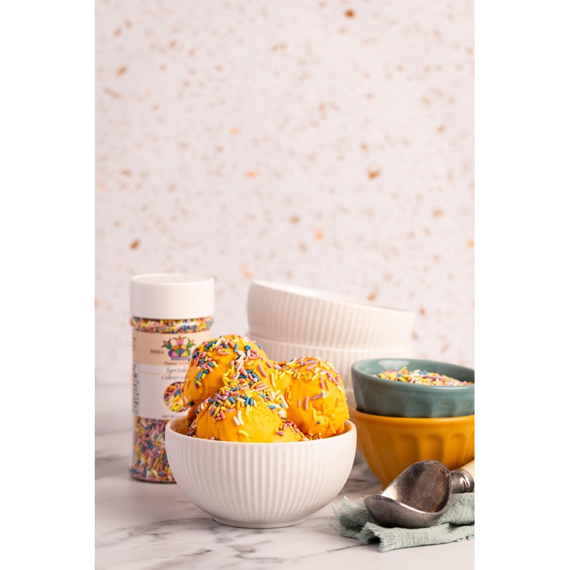 Pastel Rainbow Sprinkles – Vegan, Dye-Free, Allergen-Free, Plant-Based Colors, 2.9