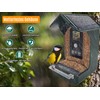 Berger & Schröter Bird Feeder with 1080P Camera, Solar Water
