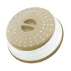 Collapsible Microwave Splatter Cover, Microwave Plate Cover With Steam Vent(10.5