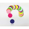 Zanceamy Multicolor Circle Dots Garland, 78.7ft Colorful Paper & White