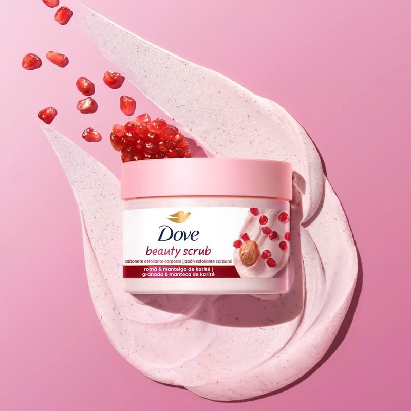 Dove Beauty Scrub Jabón Exfoliante Corporal Granada y Manteca de