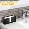 Homdat Simple Design Acrylic Tissue Box Rectangular 27.5x12.7x10.5 cm, Facial