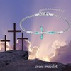 Cross Bracelet 925 Sterling Silver Turquoise Cross Bracelet Cross Jewelry